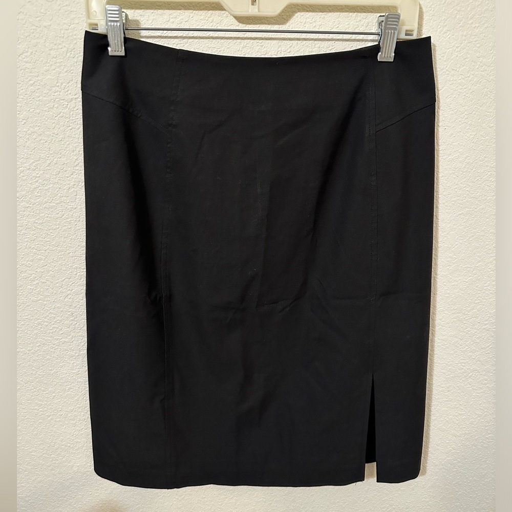 GUC THE LIMITED Stretch Side Slit Black Pencil Skirt Size 6